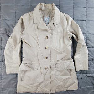 Old Navy Womens XL Beige Coat Long Sleeve Outdoors Casual Going Out Pockets